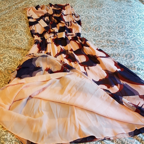 NWOT size 8 Lovely elegant Jasper Conran midi-length summer floral dress - Picture 2 of 7